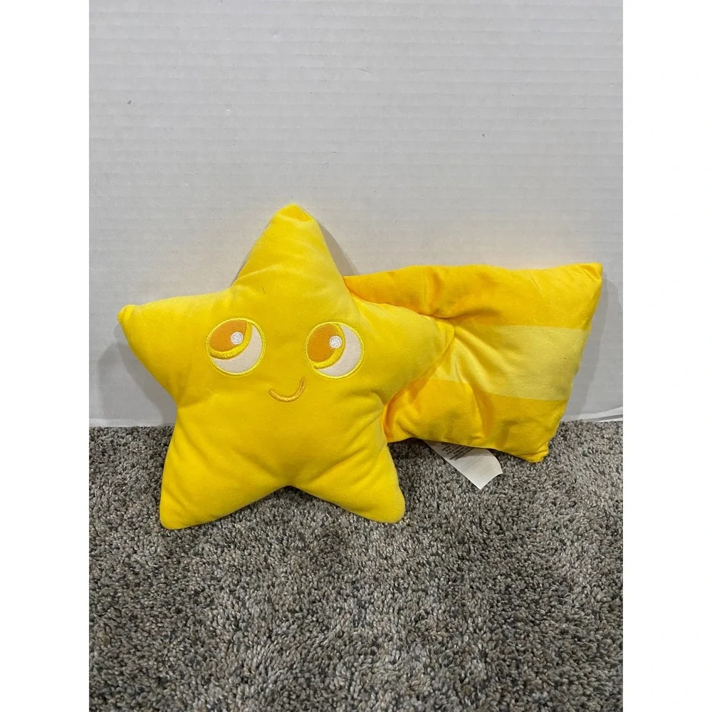 Plush Toy Kids Pixar Pier Shooting Star Disney Yellow OS Excellent